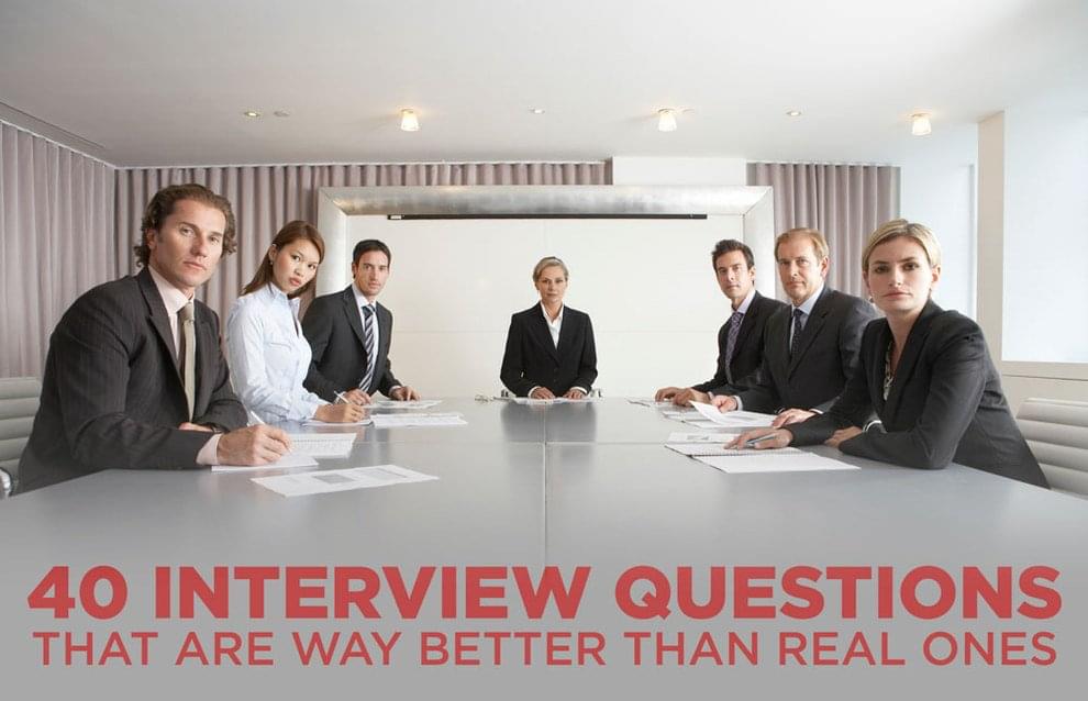 funny job interview questions
