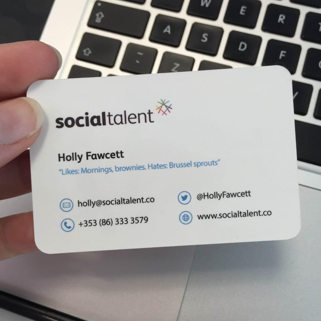 My Social Talent business card